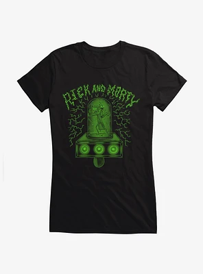 Rick And Morty Portal Gun Girls T-Shirt