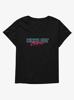 Cobra Kai Get Chicks Girls T-Shirt Plus