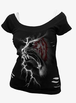 Mark Of The Tiger 2 1 Distressed T-Shirt