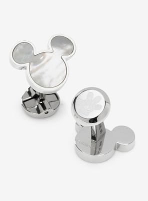 Disney Mickey Mouse Mother Of Pearl Cufflinks