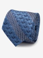 Disney Pixar Toy Story Icon Herringbone Stripe Blue Tie