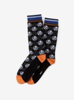 Marvel Avengers Black Multi Sock