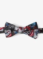 Marvel Captain America Comic Grey Bow Tie