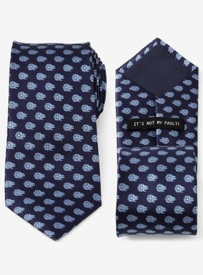 Star Wars Millennium Falcon Blue Tonal Tie