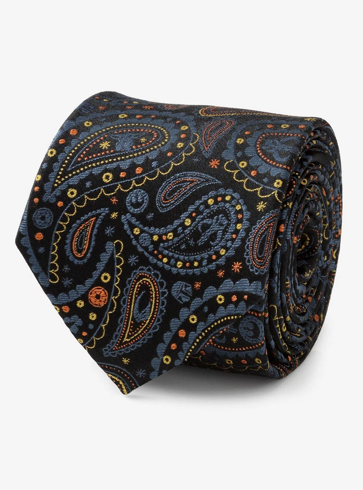 Star Wars The Mandalorian Black Paisley Tie
