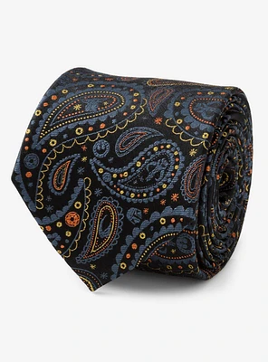 Star Wars The Mandalorian Black Paisley Tie