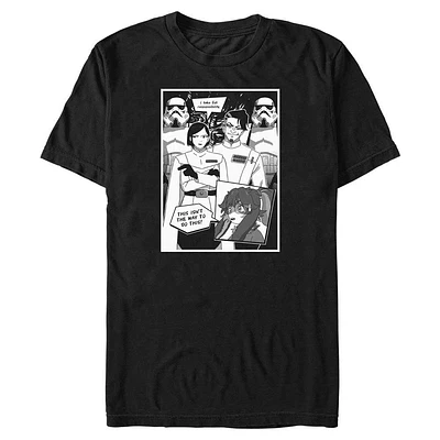 Star Wars: Visions Black & White Lop Panel T-Shirt