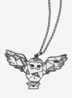 Harry Potter Hedwig Stained Glass Necklace - BoxLunch Exclusive