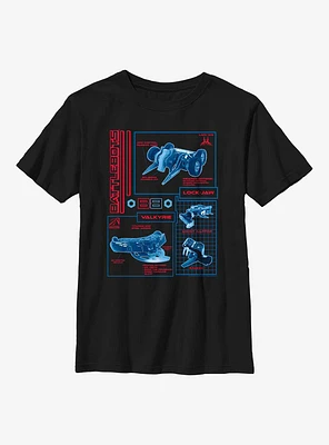 BattleBots Robo Schematic Youth T-Shirt