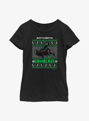 BattleBots Sawblaze Ugly Holiday Youth T-Shirt