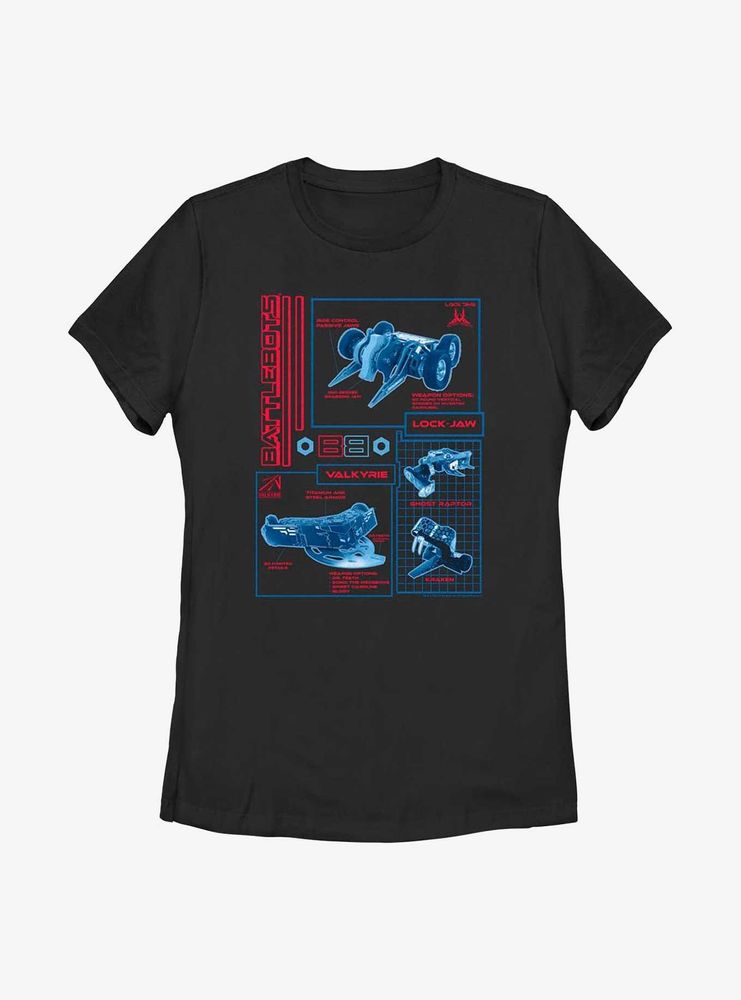 BattleBots Robo Schematic Womens T-Shirt