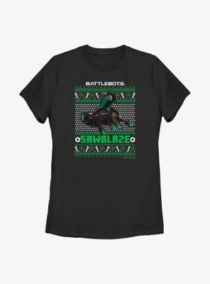 BattleBots Sawblaze Ugly Holiday Womens T-Shirt