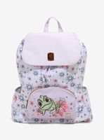 Loungefly Disney Tangled Pascal Floral Slouch Backpack