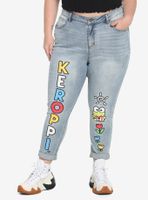 Keroppi Name Mom Jeans Plus