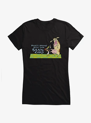 Cow and Chicken What's Wrong Brain Girl's T-Shirt