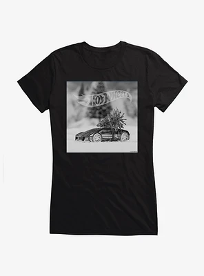 Hot Wheels Christmas Tree Girls T-Shirt