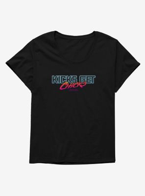 Cobra Kai Get Chicks Womens T-Shirt Plus