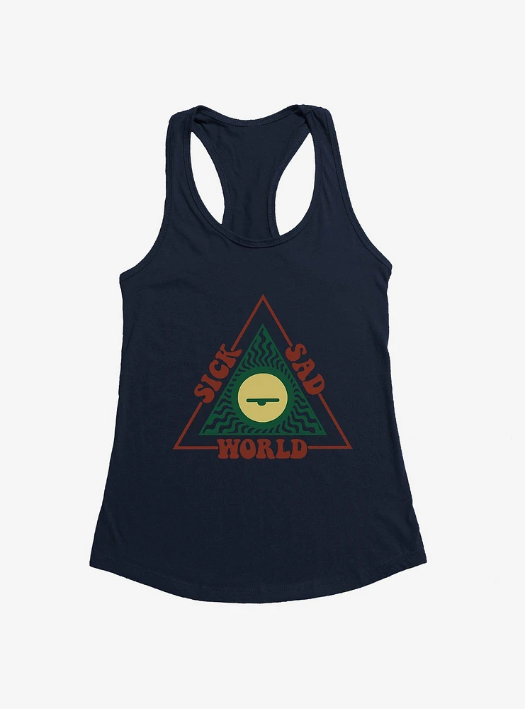 Daria Sick Sad World Triangle Logo Girls Tank