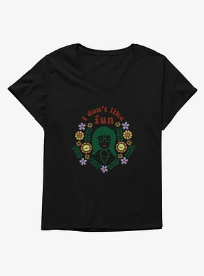 Daria I Don't Like Fun Floral Girls T-Shirt Plus