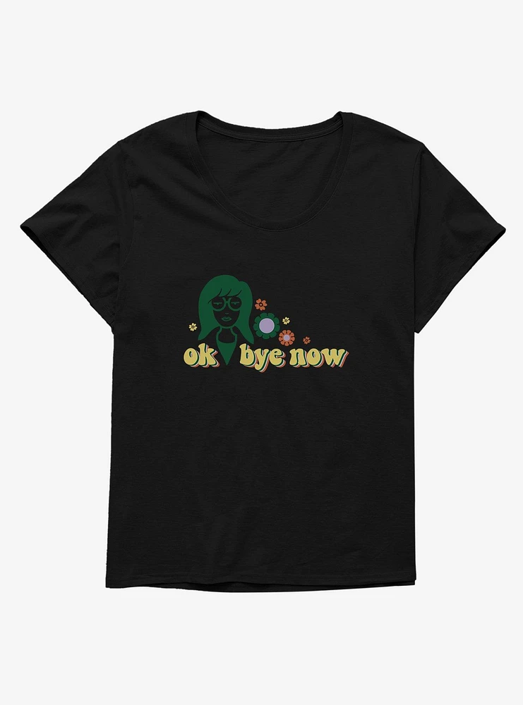 Daria Ok Bye Now Flowers Girls T-Shirt Plus