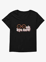 Daria Ok Bye Now Groovy Font Girls T-Shirt Plus