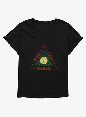 Daria Sick Sad World Triangle Logo Girls T-Shirt Plus