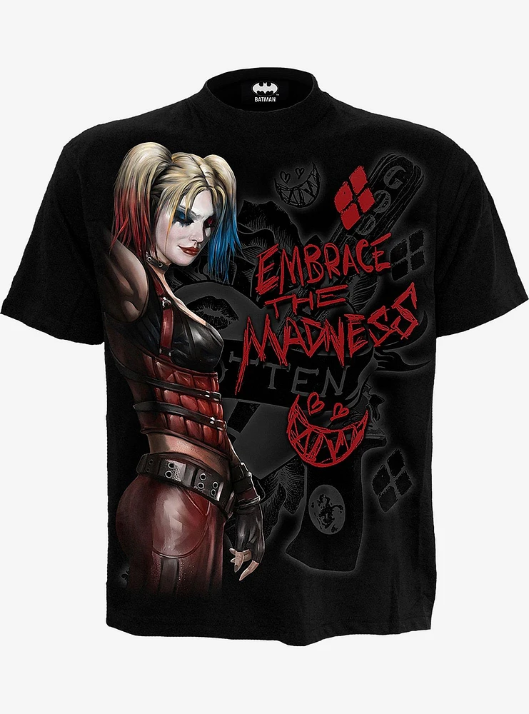 DC Comics Harley Quinn Embrace Madness T-Shirt