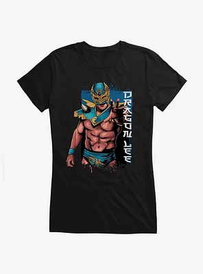 Masked Republic Legends Of Lucha Libre Dragon Lee Portrait Girls T-Shirt