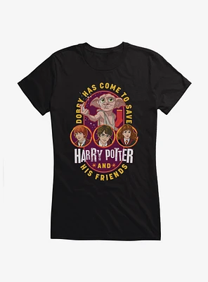 Harry Potter Dobby And His Friends Girls T-Shirt