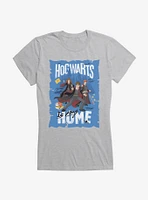 Harry Potter Hogwarts Is My Home Blue Art Girls T-Shirt