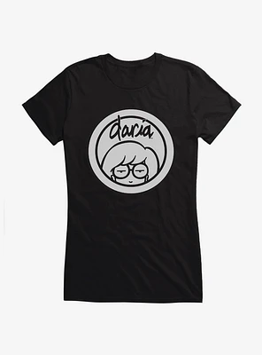 Daria Black Classic Logo Girls T-Shirt