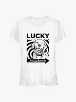 Marvel Hawkeye Lucky Close Up Girls T-Shirt