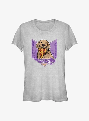 Marvel Hawkeye Pizza Dog Lucky Girls T-Shirt
