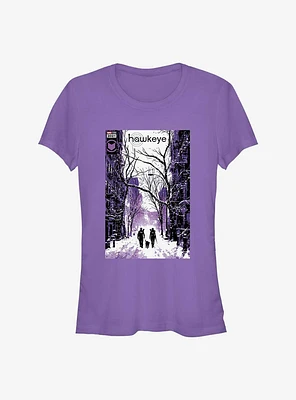 Marvel Hawkeye Winter Poster Girls T-Shirt