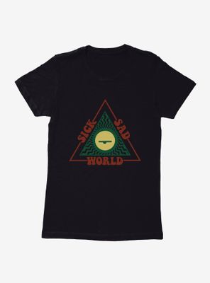 Daria Sick Sad World Triangle Logo Womens T-Shirt