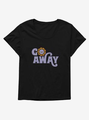 Daria Go Away Groovy Font Womens T-Shirt Plus