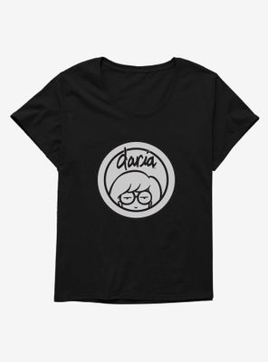 Daria Black Classic Logo Womens T-Shirt Plus