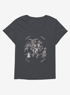 Rick And Morty Krampus Womens T-Shirt Plus