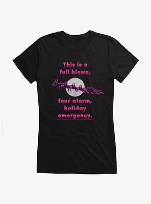 National Lampoon's Christmas Vacation Four Alarm Holiday Emergency Girls T-Shirt