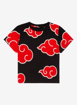 Naruto Shippuden Akatsuki Clouds Allover Print Toddler T-Shirt - BoxLunch Exclusive