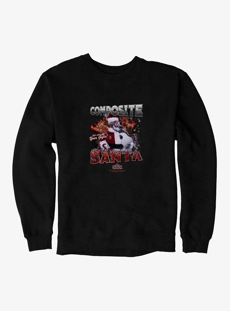 Robot Chicken Composite Santa Sweatshirt