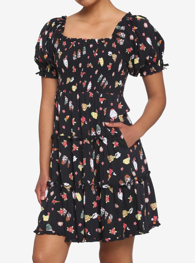 Hot Topic Her Universe Studio Ghibli Spirited Away Bathhouse Spirits  Smocked Tiered Dress | Dulles Town Center