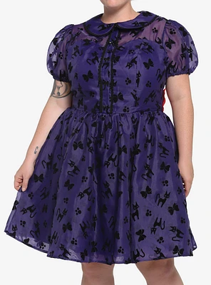 Her Universe Studio Ghibli Kiki's Delivery Service Jiji Puffy Organza Dress Plus Size