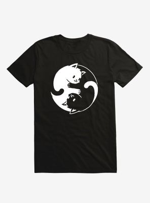 Yin-Yang Kitties T-Shirt By Vo Maria