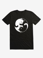 Yin-Yang Kitties T-Shirt By Vo Maria