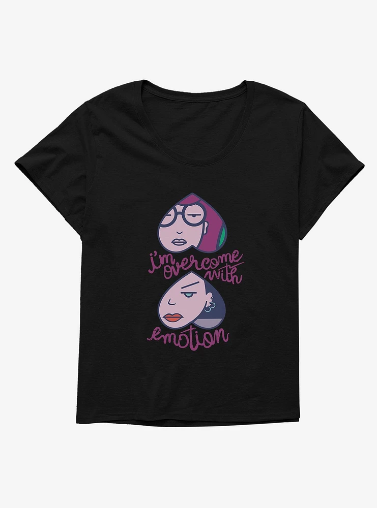 Daria Overcome with Emotion BFF Hearts Girls T-Shirt Plus