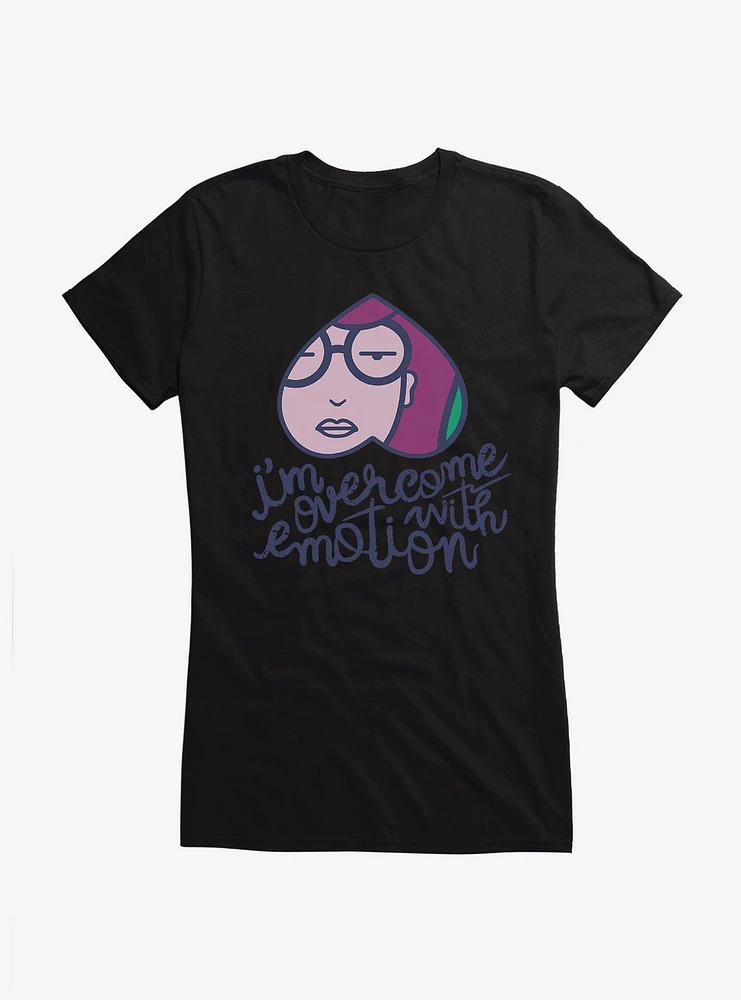 Daria Overcome with Emotion Heart Girls T-Shirt