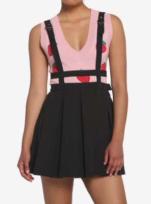 Black Harness Suspender Skirt