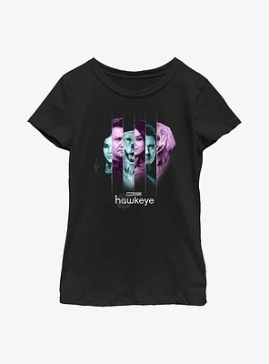 Marvel Hawkeye Line Panels Youth Girls T-Shirt