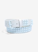 White Pyramid Stud Belt